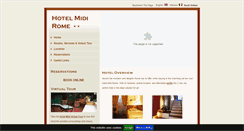 Desktop Screenshot of hotelmidirome.com